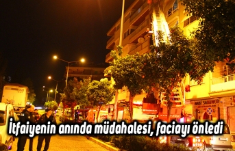 İtfaiyenin anında müdahalesi, faciayı önledi