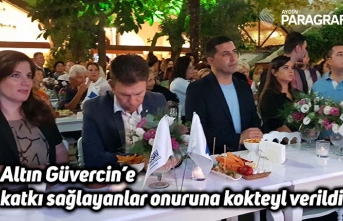 Altın Güvercin’e katkı sağlayanlar onuruna kokteyl verildi