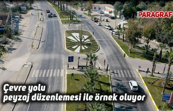 Çevre yolu peyzaj düzenlemesi ile örnek oluyor