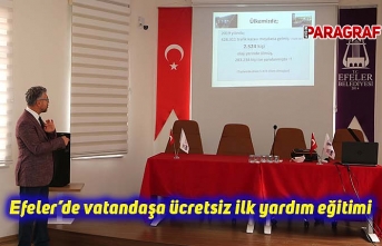 Efeler’de vatandaşa ücretsiz ilk yardım eğitimi
