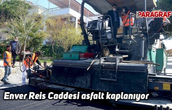 Enver Reis Caddesi asfalt kaplanıyor