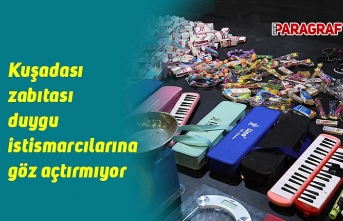 Kuşadası zabıtası duygu istismarcılarına göz açtırmıyor