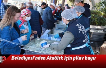 Belediyesi'nden Atatürk için pilav hayır