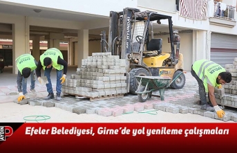 Efeler Belediyesi, Girne’de yol yenileme çalışmaları