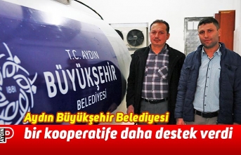 Aydın Büyükşehir Belediyesi bir kooperatife daha destek verdi