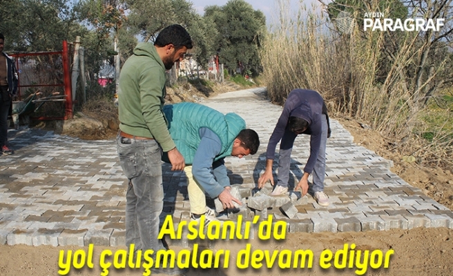 Arslanlı’da yol çalışmaları devam ediyor