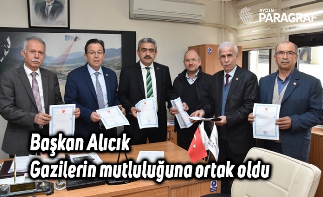 Başkan Alıcık Gazilerin mutluluğuna ortak oldu