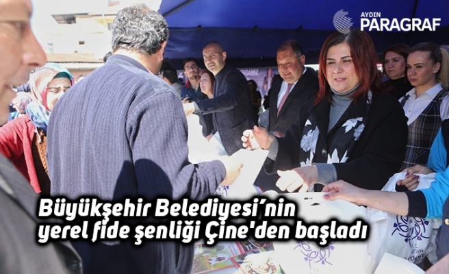 Büyükşehir Belediyesi’nin  yerel fide şenliği Çine'den başladı
