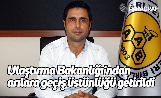 Ulaştırma Bakanlığı’ndan arılara geçiş üstünlüğü getirildi