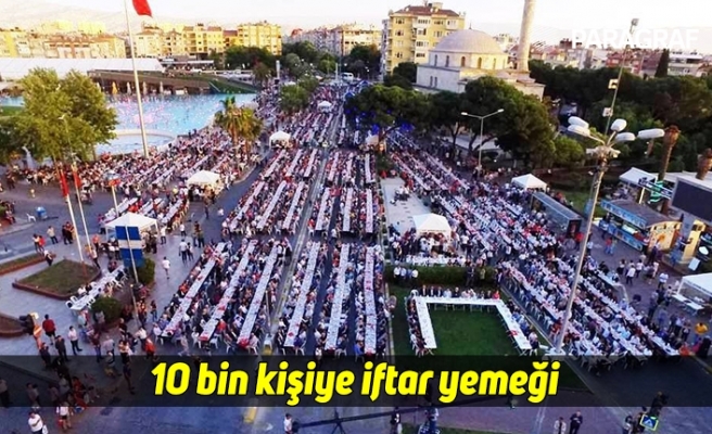 10 bin kişiye iftar yemeği