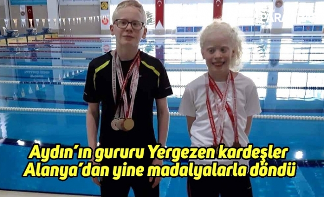 Aydın’ın gururu Yergezen kardeşler Alanya’dan yine madalyalarla döndü
