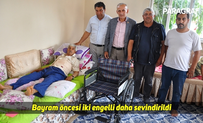 Bayram öncesi iki engelli daha sevindirildi