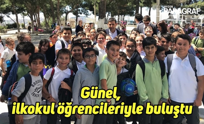 Günel, ilkokul öğrencileriyle buluştu