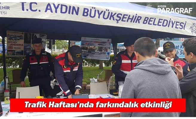 Jandarma ve polis ekiplerinden Trafik Haftası’nda farkındalık etkinliği