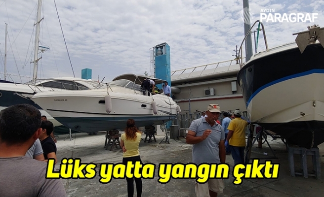 Lüks yatta yangın çıktı