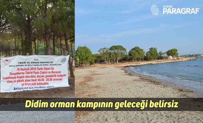 Didim orman kampının geleceği belirsiz