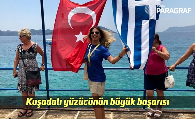 Kuşadalı yüzücünün büyük başarısı