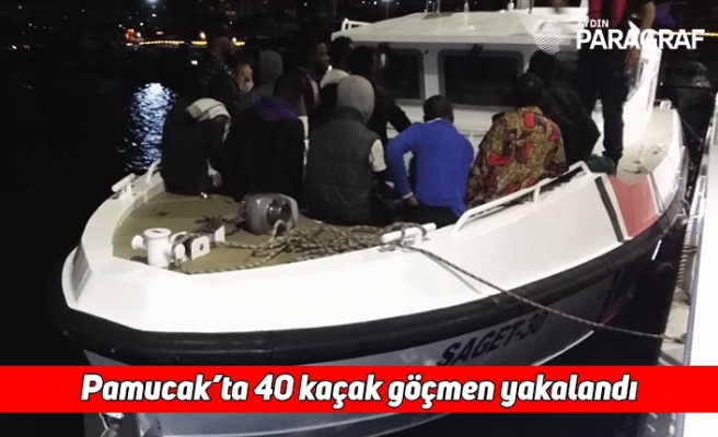 Pamucak’ta 40 kaçak göçmen yakalandı
