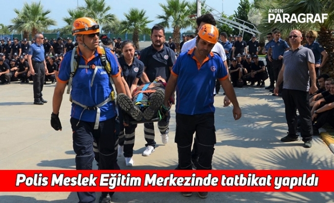 Polis Meslek Eğitim Merkezinde tatbikat yapıldı