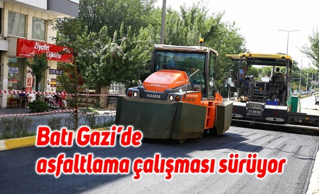 Batı Gazi’de asfaltlama çalışması sürüyor