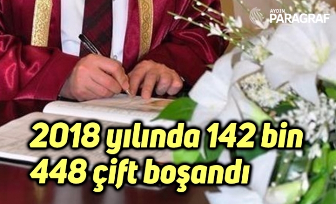 2018 yılında 142 bin 448 çift boşandı