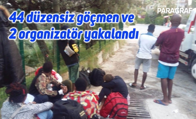 44 düzensiz göçmen ve 2 organizatör yakalandı