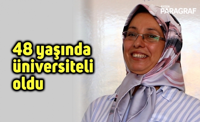 48 yaşında üniversiteli oldu