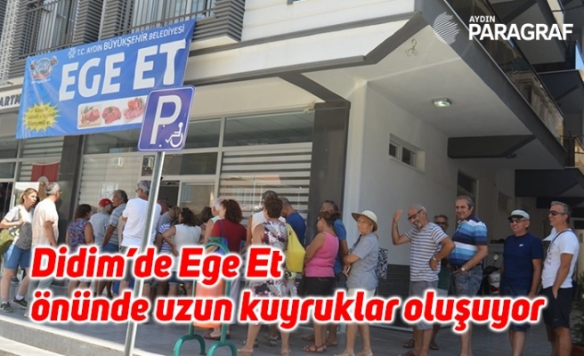 Didim’de Ege Et önünde uzun kuyruklar oluşuyor