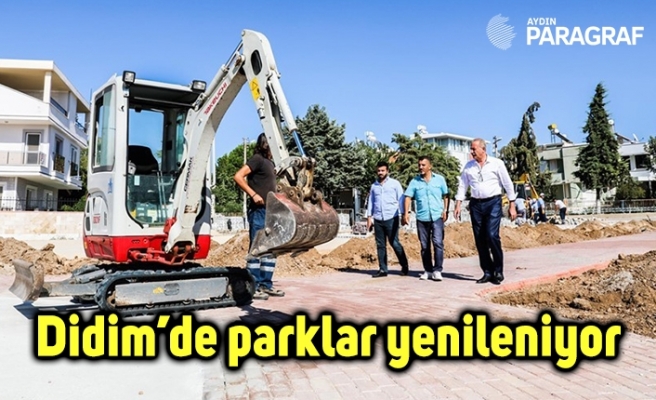 Didim’de parklar yenileniyor