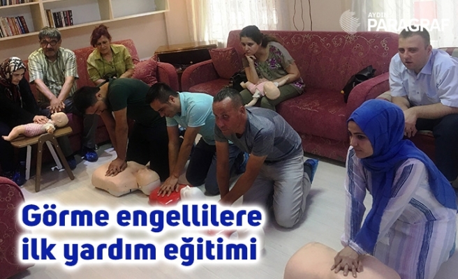 Görme engellilere ilk yardım eğitimi