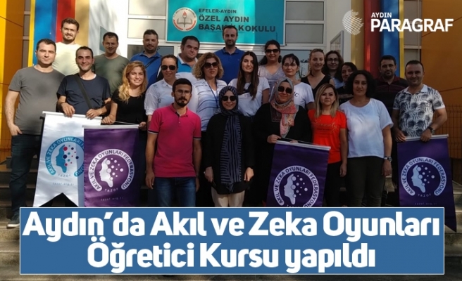 Aydın’da Akıl ve Zeka Oyunları Öğretici Kursu yapıldı