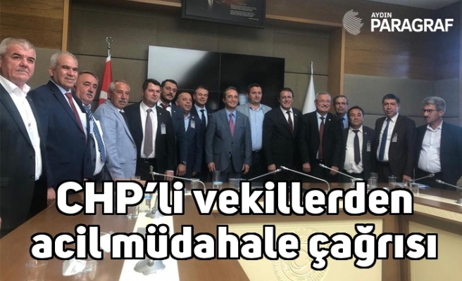 CHP’li vekillerden acil müdahale çağrısı