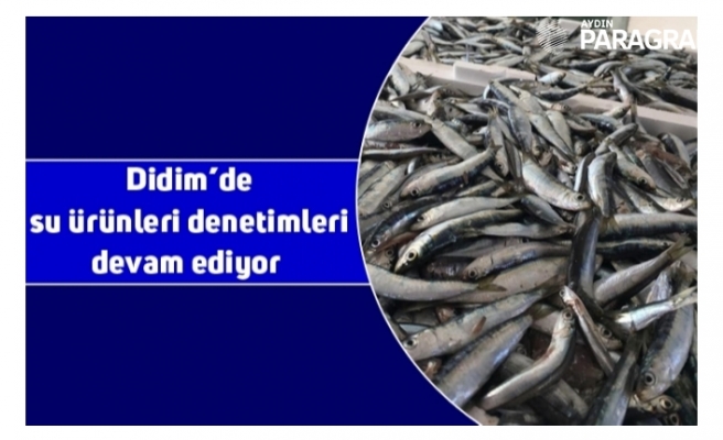Didim’de su ürünleri denetimleri devam ediyor