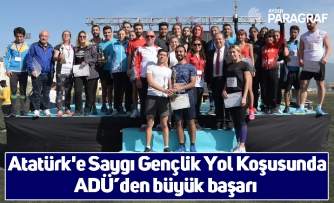 Atatürk'e Saygı Gençlik Yol Koşusunda ADÜ’den büyük başarı