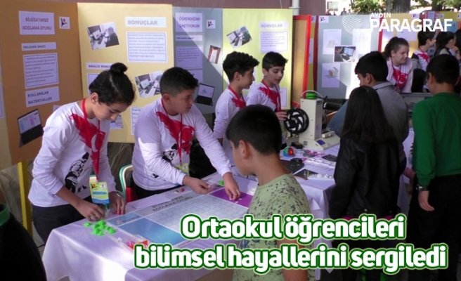 Ortaokul öğrencileri bilimsel hayallerini sergiledi