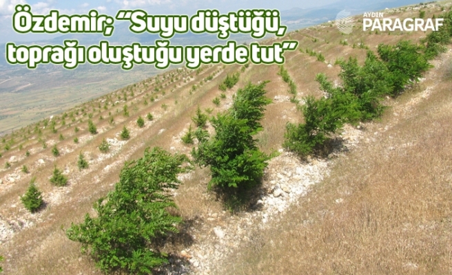 Özdemir; “Suyu düştüğü, toprağı oluştuğu yerde tut”