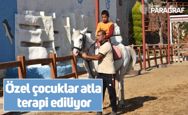 Özel çocuklar atla terapi ediliyor
