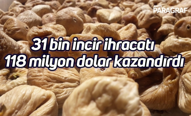 31 bin incir ihracatı 118 milyon dolar kazandırdı