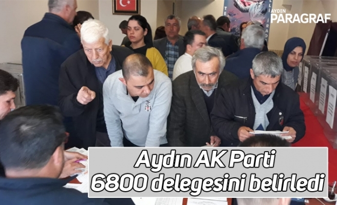 Aydın AK Parti 6800 delegesini belirledi