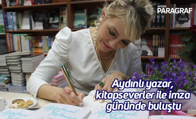 Aydınlı yazar, kitapseverler ile imza gününde buluştu