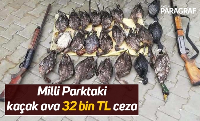 Milli Parktaki kaçak ava 32 bin TL ceza