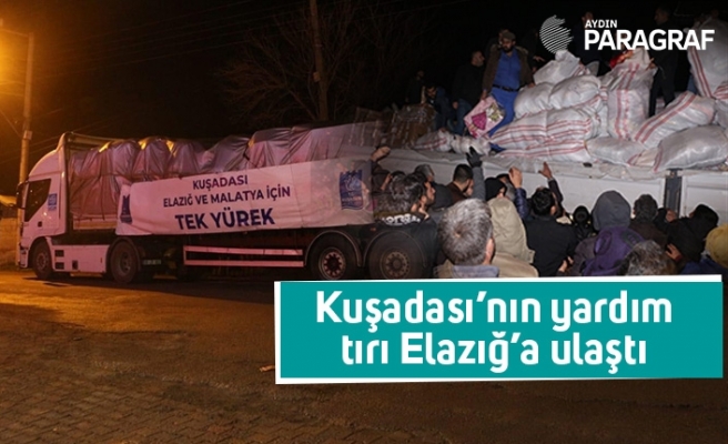 Kuşadası’nın yardım tırı Elazığ’a ulaştı