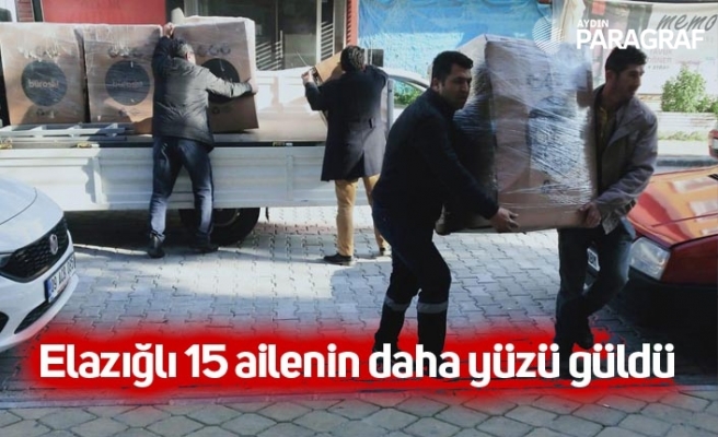 Elazığlı 15 ailenin daha yüzü güldü