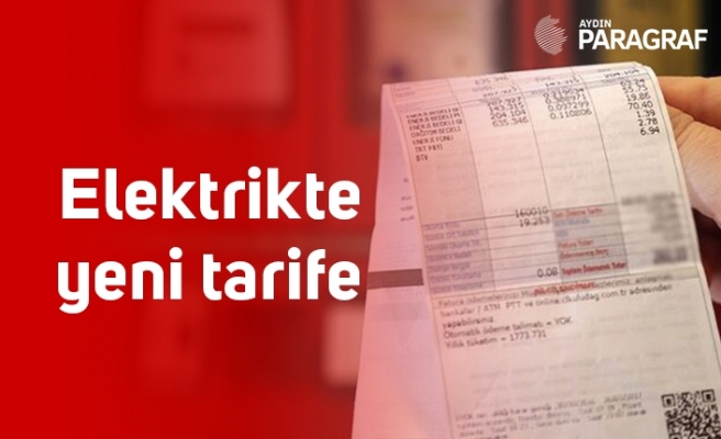 Elektrikte yeni tarife