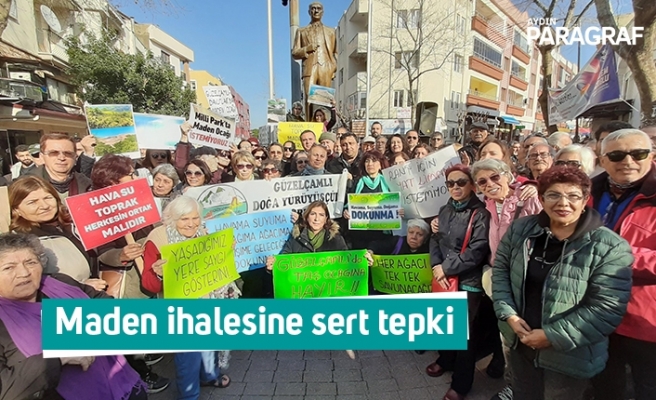 Maden ihalesine sert tepki