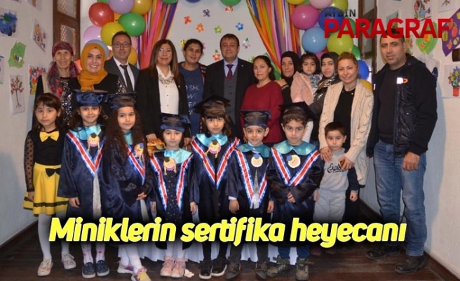 Miniklerin sertifika heyecanı