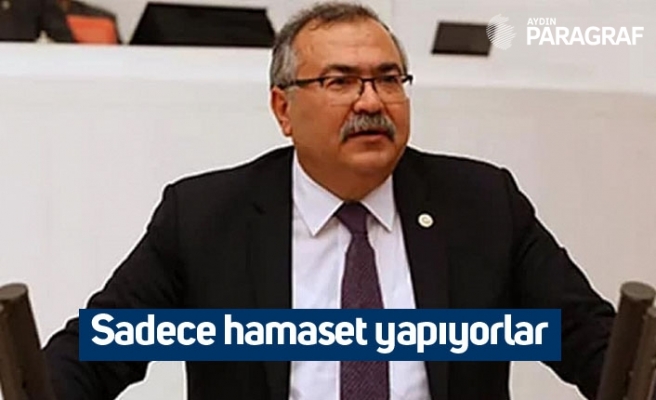 Sadece hamaset yapıyorlar