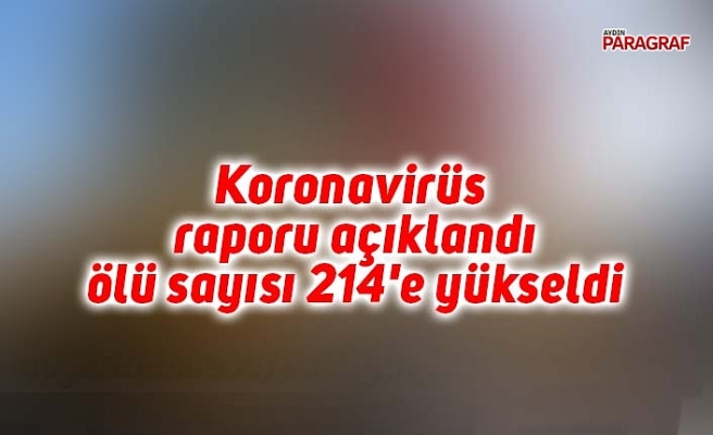 Koronavirüs raporu açıklandı ölü sayısı 214'e yükseldi
