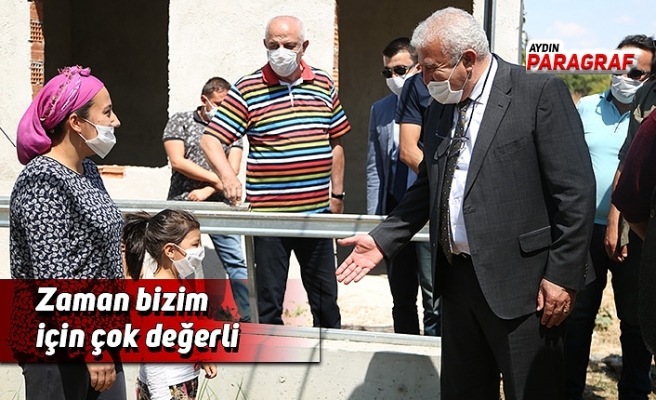 Başkan Atay; Zaman bizim için çok değerli