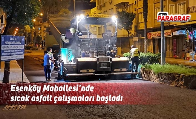 Esenköy Mahallesi’nde sıcak asfalt çalışmaları başladı